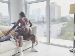 Zadek, Velký zadek, Velké kozy, Černé, Stříkání spermatu, Péro, Ebenové, Pička