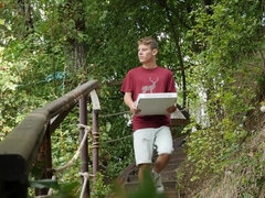 Ollie Barn and Archi Gold are fucking in the cabin