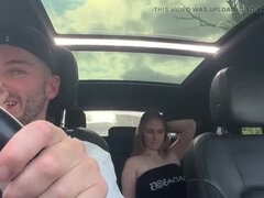 Veľké kozy, Kuřba, Prsnatá, Auto, Striekanie semena, Obrovský, Nahé, Kozičky