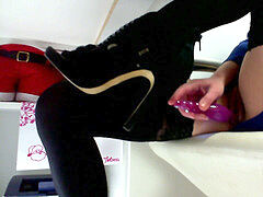 jerk AT WORK : DAY 12 :i raw my g-string before Christmas party at work,