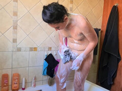 Africain, Amateur, Salle de bains, Gros cul, Brunette brune, Rondelette, Petite femme, Nénés