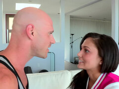 Stor pik, Brunette, Latinsk, Naturlige bryster, Piercing, Fisse, Barberet, Bryster