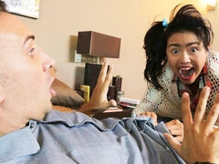 Ázsiai, Hatalmas hátsó, Monumentális dákó, Tekintélyes didik, Cumizás, Gesztenyebarna, Kutya póz, Érett feleség