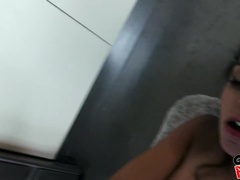 Arsch, Schwarz, Küche, Natürlichen titten, Piercing, Muschi, Realität, Titten