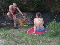 Mamada, Atrapados, Desnudo, Desnudo, Portugués, Público, Coño, Sorpresa