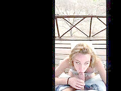 Amateur, Sucer une bite, Couple, Fait maison, De plein air, Petite femme, Public, Adolescente