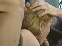 Grosse bite, Gros seins, Sucer une bite, Tir de sperme, Groupe, Nue, Rousse roux, Rétro ancien