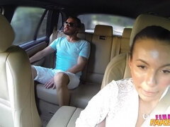 Brunette Cabbie Fucked in Car Trunk