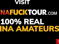 LATINA PULVERIZE TRIP - Latin COUGAR hotwife with her bodyguard while spouse works