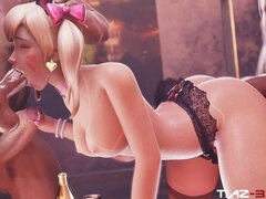 Robaatoo Tiaz-3dx D.va’s Wild Party: Hardcore Fun with Three Studs