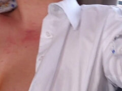 Married Slut Gets a Hard Fuck Deep in Her Throat and a Huge Cumshot in Her Fucking Mouth!