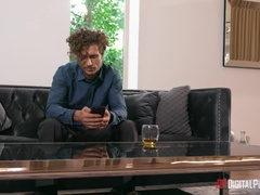 Stel, Zwart, Gezichtzitten, Keuken, Lesbisch, Masseren, Olie, Tatoeage