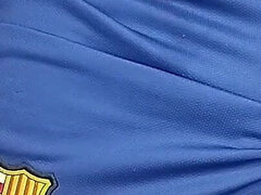 Hot Bulge in Barcelona's Shorts