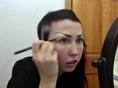 Sexy dirty gothic makeup