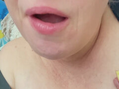 Belle grosse femme bgf, Blonde, Européenne, Nourriture, Fait maison, Maman, Solo