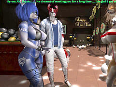 Tridimensionnel, Grosse bite, Sucer une bite