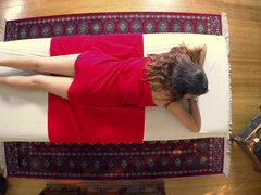 Innocent-looking Haley Banks fucks masseur