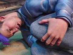 POV gameplay of adult visual novel Culo featuring a mom in Santa County