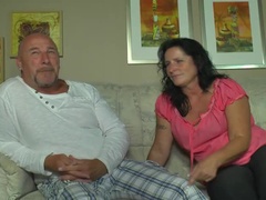 German Mature Slut Gets Hard Fuck by Two Horny Guys - Threesome Blowjob & Cumshot