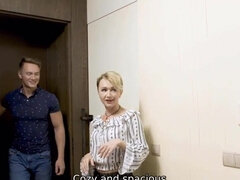 Tussi, Blasen, Lecken, Reif, Muschi, Russisch, Kurzes haar, Titten