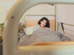 금발의, 닥터, 레즈비언, 대단히, 수음, 보지, 청소년, 젖은