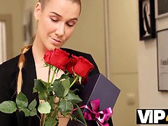 Alexis Crystal and Katy Rose use a strap-on to reach intense orgasm