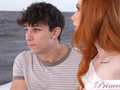 Splendid red haired stepsis Scarlet Skies offers up her pussy to make stepbro's day nicer - s5:e8