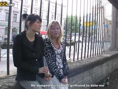 Blondynka, Brunetka, Hd, Obcasy, Lesbijka, Strona, Pirsing