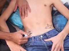 Side-fuck, gay-siblings, hot-gay