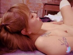 Naughty dark-haired Chinese babe Bad Bad indulges in steamy sex with an older friend