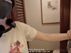 Asiatisch, Schönheit, Japanische massage