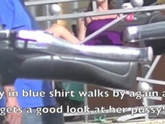 Enthousiasteling, Bruinharig, Harig, Hd, Buiten, Openbaar, Kut duiken, Bekijker