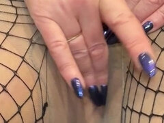 Shaking My Butt Plug Tail in Layered Tights