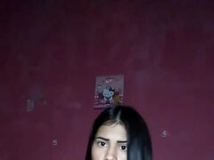 Brunett, Ebenholts, Naken, Fitta, Hängbröst, Rakad, Solo, Webb kamera