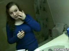 Hot teen stripping in POV