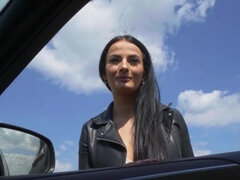 Leie, Arsch, Tussi, Grosser arsch, Auto, Schwanz, Hd, Im freien