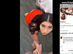 Amateur, Nana, Grosse bite, Gros seins, Sucer une bite, Interracial, Nénés