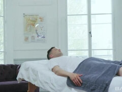 Anális szex, Gesztenyebarna, Ondó fröcskölés, Arcra élvezés, Fehérnemű