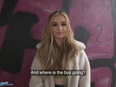 Blonde Brit Babe POV Blowjob and Fucked Outside