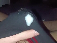 Mollig, Sperma, Sperma shot, Europees, Handbeurt, Masturbatie, Alleen