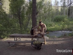 TOUGHLOVEX Karl fucks two ladies in the great outdoors