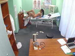 Leie, Blasen, Handjob, Lecken, Krankenschwester, Büro, Muschi, Uniform