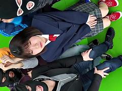 Besamung, Gruppensex, Gruppe, Japanische massage