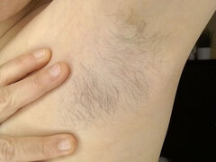Soft Long Armpit Hair Stroked