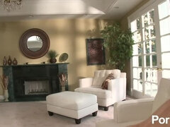 Store bryster, Blondine, Britisk, Lækker, Pik, Fisse, Barberet, Trekant