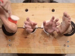 Enthousiasteling, Bondage discipline sadomasochisme, Rondborstig, Fetisj, Voeten fetish, Orgasme, Tieten likken, Webcamera