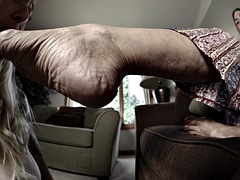 Związanie dyscyplina & dominacja uległość, Stopy, Fetysz, Fetysz stóp, Lesbijka, Dojrzałe, Mamuśka, Ssanie