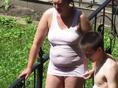 Hd, Rijpe lesbienne, Tieten likken