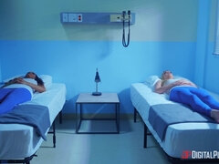 A mentally ill girl gets off watching kinky nurses have sex