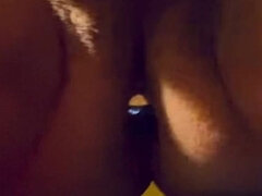 Masturbating with Anal Toy in